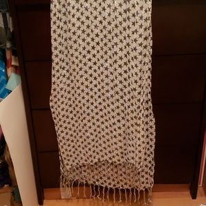 **LIKE NEW** Silver Stars Scarf...